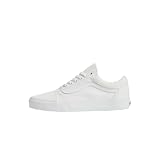 Vans Old Skool (Suede/Canvas), Zapatillas Deportivas Unisex Adulto, Blanco True White W00, 36 EU