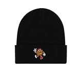 Santa Cruz Dot Guy Beanie - Gorro de punto con puño vuelto, color negro