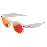 OAKLEY Meta HSTN - Gafas con IA para el Deporte y Lifestyle - Gris | Cámara 12 MP, Video 60fps, Control por Voz, Batería 8H, App Meta AI - Lentes Prizm™ Ruby