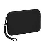 kwmobile Neceser Silicona Playa - Estuche Multiusos con Cremallera para Viajes Smartphone Playa Llaves Tarjetas Cartera - 18 x 12 x 3 cm - Negro