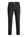 JACK & JONES Jpstmarco Jjbowie Sa Black Noos, Pantalones Hombre, Negro (Black), 34W / 30L