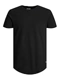 JACK & JONES Jjenoa tee SS Crew Neck Noos Camiseta, Negro, XL para Hombre