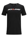 Jack & Jones Jjecorp Logo tee SS Crew Neck Noos T-Shirt, Negro, M para Hombre