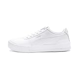 PUMA Women Carina L Sneakers, Puma White-Puma White-Puma Silver, 39 EU