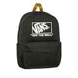 Vans Mochila Off The Wall, Verde Oscuro con Logo Blanco, Asas Amarillas