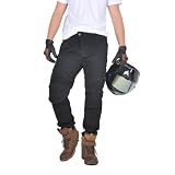 Pantalón Moto Hombre, Vaqueros Moto Stretch, Cintura Elástica y Diseño Cómodo para Uso Urbano y Diario