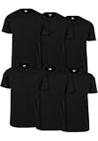 Urban Classics Basic Tee 6-pack, Camiseta para Hombre, Negro (Blk/Blk/Blk/Blk/Blk/Blk), XL