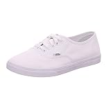 Vans Authentic Lo Pro - Zapatillas de skate unisex, color blanco, talla 42