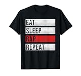 Hip Hop Rap Rapper Old School - Comer sueño Rap Repeat Camiseta
