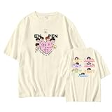 Camiseta Informal De Manga Corta con Nombre De Dibujos Animados, Top De Algodón For Fanáticos, Camisas For Hombres Y Mujeres(Beige,S)