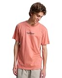Quiksilver Fineline SS - Camiseta de Manga Corta para Hombre, Color Rosa