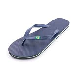 R-ISLAND Chanclas para hombre,Flip-flops,brasil logo, dulto,Genial para casa,playa piscina. (Azul oscuro, numeric_43)