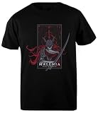 Udaytee Malenia Blade of Miquella Camiseta Básica Algodón Negra Hombre