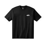 Vans Double Standard SS tee T-Shirt, Negro/Blanco, M Hombre, Blanco y Negro, M