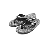 Volcom Recliner - Chanclas para hombre, Combinación gris, 44.5 EU