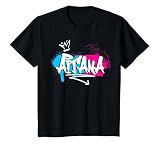 Mujer niñas Idea de Regalo Divertido Humor Nombre para Aitana Camiseta, Niños, Negro, 10 años
