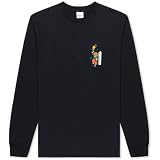 RIPNDIP Ryu - Camiseta de manga larga para hombre, Negro , M