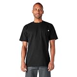Dickies Camiseta Holgada Con Bolsillo Y Manga Corta Hombre, Negro, S