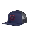 RVCA - Gorra de camionero para hombre, estructurada con parte trasera de malla elástica, cierre ajustable a presión, talla única