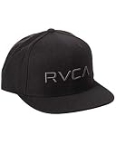 RVCA Sombrero de ala Recta Snapback Ajustable para Hombre - Gris - Talla única