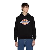 Dickies Icon Logo Hoodie, Sudadera con Capucha Hombre, Nero, M