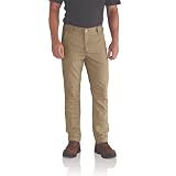 Carhartt Rigby Straight Fit Pant, Pantalones de trabajo Hombre, Verde Caqui Oscuro, 34W / 32L