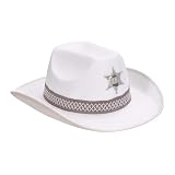 W WIDMANN MILANO Party Fashion - Sombrero vaquero con estrella sheriff