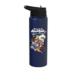 Avatar Colectivo Grupo Héroes Villanos Personajes Poses Stainless Steel Insulated Water Bottle