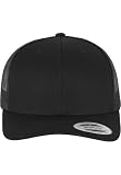 Flexfit 6606-RetroTrucker Gorra de béisbol Unisex adulto, Negro (black), Talla única