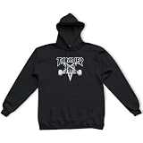 THRASHER Skate Goat Hood Sudadera, Unisex Adulto, Black, S