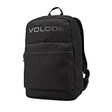 Volcom Mochila escolar ligera para hombre, Negro sobre Negro 1, Talla única, Mochila ligera escolar