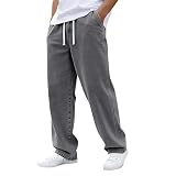 Pantalón Chandal Hombre, Elastica Deporte Camarero Trekking Regular Fit Correr Largos Elástico Casual Rectos Anchos Tallas Grandes Pantalones Elasticos, Gym Verano Pantalón Vaquero Hombre, 5XL