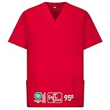 Chaqueta de casaca desconocida, para medicina y cuidado de ropa OP, varios colores, XS-5XL rojo L
