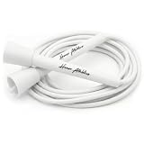 HONOR ATHLETICS Comba de velocidad – ideal para double unders, boxeo, MMA y entrenamiento cardio (Blanco, 10 ft rope – (Fits users up to 6'3'))