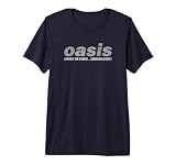Oasis Amazon Exclusive WTSMG Logo Navy Camiseta Premium