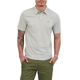 Volcom Banger Polo para hombre, Gris jaspeado, Small