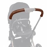 PROTEC TIF | Fundas de Polipiel para Manillar – Compatibles con CYBEX PRIAM – Protección Elegante – Hechas a Medida en España (Marron Oscuro)