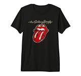 Oficial Rolling Stones Vintage Logo Música Rock Banda Camiseta Premium