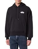 Vans Sudadera de Doble estándar, Color Negro y Blanco, Talla S, Negro/Blanco, S