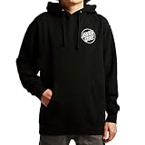 Santa Cruz Sudadera con Capucha para Hombre Opus Dot Skate Sudadera con Capucha, Blanco y Negro, M