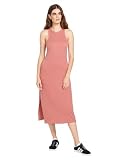 Volcom Vestido de canalé de longitud media Stonelight para mujer, Rosa malva, X-Large
