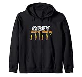 Obey Yah - Declaración hebrea israelita Sudadera con Capucha