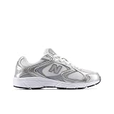 New Balance Zapatos 408, negro (005), Plateado metálico/gris pizarra, 36 EU