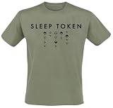 Sleep Token Alphabet 2 Hombre Camiseta Verde 100% algodón Regular