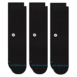 Stance Calcetines Crew Icon [paquete de 3], Negro -, X-Large