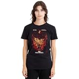 Stranger Things Eddie Munson Poster Camiseta de Mujer, Negro, XL