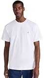 CARHARTT WIP Camiseta S/S Chase para hombre blanca, Color blanco.