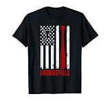Brownsville American Flag Baseball Lover USA Brownsville Camiseta