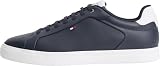 Tommy Hilfiger Hombres Icon Court Light Leather FM0FM05946 Low Top, Azul, 9