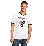 Camiseta System-of-a-Down, Diseño de Banda de Rock, Unisex, Estilo Casual Grupo Musica (FR/ES, Letras, XL, Regular, Regular, Blanco/Negro)